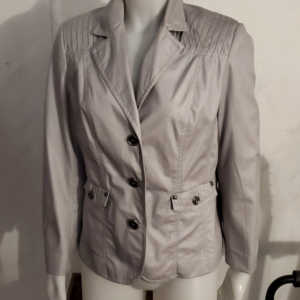 TanJay petites silver-grey jacket